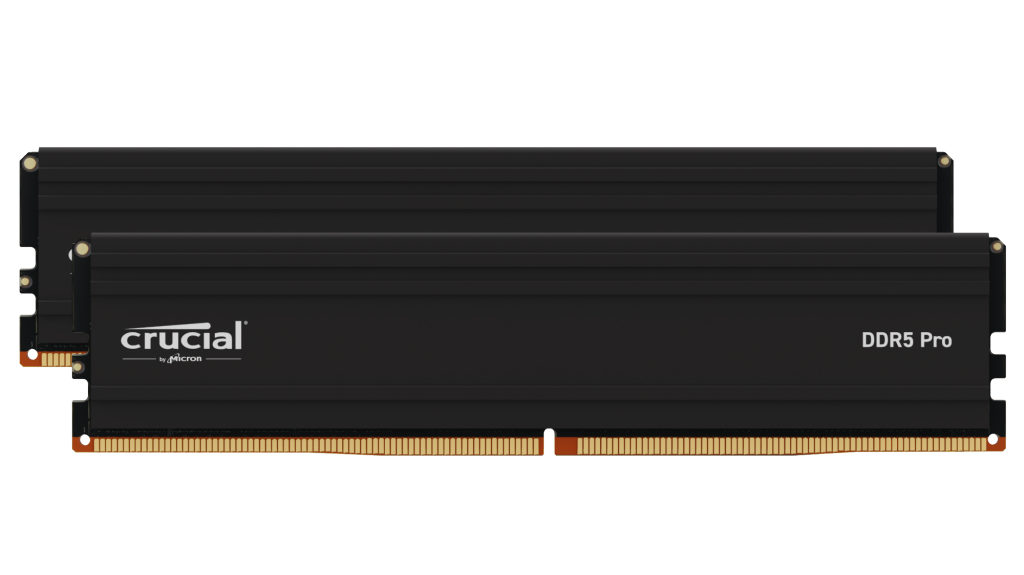 Crucial PRO KIT 6000MHz DDR5 CL48 UDIMM Desktop RAM Memory | 32GB (16GB x 2) & 48GB (24GB x 2) Options Crucial PRO KIT 6000MHz DDR5 CL48 UDIMM Desktop RAM Memory | 32GB (16GB x 2) & 48GB (24GB x 2) Options